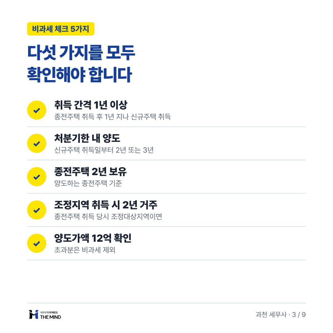 다섯 가지를 모두 확인해야 합니다 - 비과세 체크 5가지